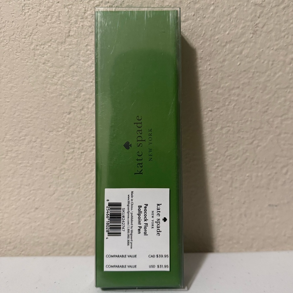 Kate Spade Peacock Floral Ballpoint Pen - Picture 3 of 5